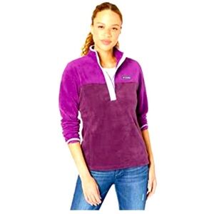 Columbia Womens Benton Springs™ Half Snap Pullover EUC pink‎ & purple size large